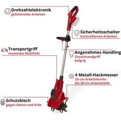 Einhell Power X-Change Akku-Bodenhacke GE-CR 18/20 Li E - Solo -Garten Profi Verkauf 4006825654974 2171 03