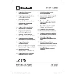 Einhell Power X-Change Akku-Rasentrimmer GC-CT 18/24 Li Mit 2 Ah-Akku -Garten Profi Verkauf 8148702 2171 001 SPK13